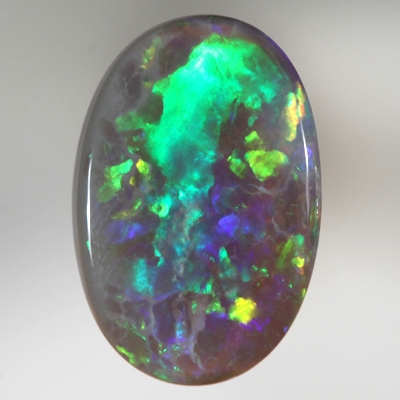 SOLID SEMI BLACK OPAL Large, bright rolling flashes 